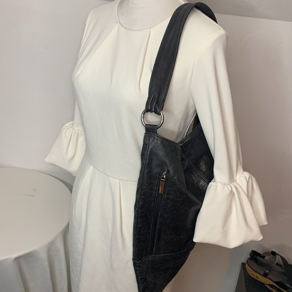 Hobo International Large Black Satchel Shoulder Bag BP5509E - Picture 13 of 15